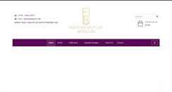 Desktop Screenshot of freemanbespokejeweller.com